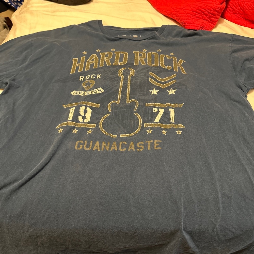 hard rock cafe guanacaste t shirt blue xxl